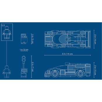 Lego set Speed Champions Porsche 919 hybrid LE75887-1